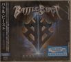 "Battle Beast" steht oben, darunter ein großes Symbol. Unten steht "Steel". Asiatische Schriftzeichen sind links und rechts., CD