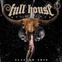 „Full House Brew Crew“, „Glasgow Grin“. Stier-Schädel mit langen Hörnern, rauchiger Hintergrund und Schädel-Details., CD