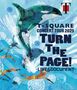 T-SQUARE CONCERT TOUR 2025. TURN THE PAGE! -LIVE&DOCUMENT-. Illustration: Delfin springt über Wellen, bunte Figuren im Wasser.