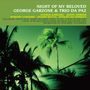 "Night of My Beloved", George Garzone & Trio Da Paz. Palmen vor grünem Hintergrund, tropisch und beruhigend., 2 LPs