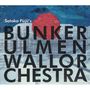 Text: Satoko Fujii's BUNKER ULMEN WALL ORCHESTRA. Illustration von blauen und roten Formen., 2 CDs