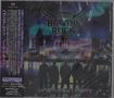 Schwarz-weiße Texte: "Melodic HR/HM", "HEAVEN'S REIGN", "NORTHERN LIGHTS". Silhouetten vor bunter Skyline mit Nordlichtern., CD