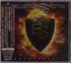 Text: "ELLEFSON SOTO", "UNBREAKABLE". Ein Schild mit "ES" vor feurigem Hintergrund., CD