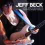 "JEFF BECK LIVE AND EXCLUSIVE FROM THE GRAMMY® MUSEUM" zeigt einen Musiker mit Gitarre, dunkler Kleidung und Sonnenbrille.