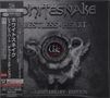 "Whitesnake Restless Heart 25th Anniversary Edition." Graues Cover mit Logo: ein geflügelter Schlangenkreis um "US".