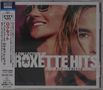 Texte: "A Collection of Roxette Hits - Their 20 Greatest Songs!" 
Links asiatische Schriftzeichen. 
Foto von zwei Personen., CD