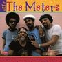 "The Very Best Of The Meters" in bunten Buchstaben. Vier Männer lächeln und posieren vor einer rosa Wand., CD