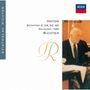 Links vertikal: "Sviatoslav Richter". Oben rechts ein blau-rotes "DECCA"-Logo. Mittig: "Haydn Sonatas 2, 24, 32, 46 Recorded 1986 Richter". Rechts unscharfe Abbildung eines Mannes am Klavier., CD