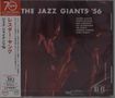 "The Jazz Giants '56" steht oben in Weiß. Namen: Lester Young, Teddy Wilson, Roy Eldridge etc. Ein Musiker spielt Saxophon., CD