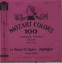 „MOZART COLORS 100, Wolfgang Amadeus Mozart 1756-1791. Le Nozze Di Figaro - Highlights, Claudio Abbado.“ Illustration eines Profils mit Noten., CD