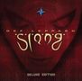 Texte: "DEF LEPPARD", "SLANG", "DELUXE EDITION". Rote, mystische Illustration mit einem Gesicht im Hintergrund., CD