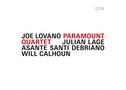 Text: Joe Lovano Paramount Quartet Julian Lage Asante Santi Debriano Will Calhoun. Schlichtes, modernes Design.
