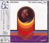 Links steht vertikal japanischer Text. Rechts oben: "THE AHMAD JAMAL TRIO". In der Mitte ein Porträt mit buntem Design., CD