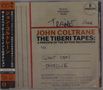 "JOHN COLTRANE THE TIBERI TAPES: A PREVIEW OF THE MYTHIC RECORDINGS TO GIANT STEPS SATELLITE." Links vertikaler Text, oben Impulse!-Logo., CD