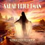 "SARAH BRIGHTMAN" und "SUNSET OVER BROADWAY". Eine Person im weißen Gewand steht vor einem Sonnenuntergang über einer Stadt., CD