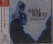 "Wayne Shorter footprints live!" auf grauem Hintergrund, zeigt eine Hand mit einem geöffneten Kompass., CD
