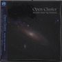 Cover mit Galaxie, Titel: "Open Cluster", Künstler: Masahiko Satoh, Yuji Takahashi, blaues Seitenelement mit japanischem Text., CD