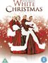 „Irving Berlin’s White Christmas“. Vier Personen in roten Kostümen mit weißem Pelzbesatz stehen lächelnd vor funkelndem Hintergrund., DVD