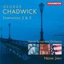 Text: "George Chadwick Symphonies 2 & 3, Detroit Symphony Orchestra, Neeme Järvi, CHANDOS." Illustration von Laternen am Wasser., CD
