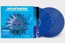 Text: "art of noise, the seduction of claude debussy." Vordergrund: Sonnenmotiv. Blau-transparente Vinyl-Schallplatten.