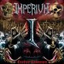 "Imperium I, Exodus Unknown", bedrohliche Skelette mit Waffenflügeln, Totenköpfe schwebend, düstere Stadt und Schlangen., CD