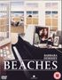 "Bette Midler", "Barbara Hershey", "BEACHES". Ein Klavier mit Fotos, eine Strandlandschaft und zwei Frauen am Strand., DVD