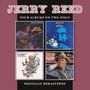 Text: "JERRY REED, FOUR ALBUMS ON TWO DISCS, DIGITALLY REMASTERED." Vier Albumcover mit Jerry Reed., CD