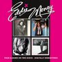 Text: Eddie Money. Vier Alben auf zwei CDs. Digital remastered. Layout mit vier Albumcovern in Quadraten., 2 CDs