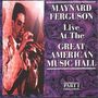 Maynard Ferguson: Live At The Great American Music Hall, CD