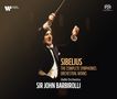 "SIBELIUS, The Complete Symphonies, Orchestral Works, Halle Orchestra, Sir John Barbirolli." Ein Dirigent hebt den Taktstock.