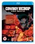 "Cowboy Bebop: The Movie"; Illustration zeigt Charaktere in dynamischen Posen; Sci-Fi-Anime-Stil; ab 12 Jahren., Blu-ray Disc