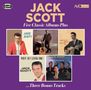 "JACK SCOTT Five Classic Albums Plus ...Three Bonus Tracks." Fünf Vintage-Alben-Covers von Jack Scott darunter., 2 CDs
