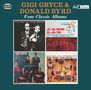 "GIGI GRYCE & DONALD BYRD, Four Classic Albums" zeigt vier Jazz-Albumcover, jeweils verschiedene Farbschemata., 2 CDs