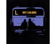 Text: "BFE CALIBRE". Illustration: Zwei Silhouetten in einem Zugabteil vor dunklem Hintergrund., Single 12"