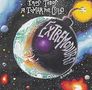 „Iros todos a tomar por culo“ und „ExtreMuro“. Illustration einer Weltkugel als Bombe im Weltall mit Planeten., 2 LPs