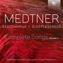 Nikolai Medtner (1880-1951): Sämtliche Lieder Vol.2 "Sleeplessness", CD