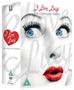 „I Love Lucy: The Complete Series.“ Eine Frau mit stark betonten Augen und roten Lippen ist zentral abgebildet., 27 DVDs