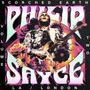 "Philip Sayce, Scorched Earth Volume Two, LA/London." Illustration: Gitarrist in Blumenmuster, psychedelische Farben., CD