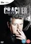 "Cracker: The Complete Collection", featuring Robbie Coltrane, zeigt einen Mann, der raucht. ITV- und DVD-Symbole sichtbar., 11 DVDs