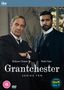Text: "Robson Green, Rishi Nair, Grantchester, Series Ten." Zwei Männer in Anzügen, einer als Priester, vor Kirchenfenster., 2 DVDs