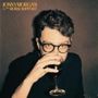 Text: "JONNY MORGAN & THE MORAL SUPPORT." Ein Mann mit Brille hält ein Weinglas, das er gerade trinkt., LP