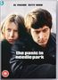 Text: "AL PACINO KITTY WINN", "the panic in needle park". Zwei Personen in Nahaufnahme, nachdenklich.