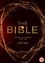 "THE BIBLE" steht in großen Buchstaben im Zentrum. Umgeben von einer Dornenkrone auf dunklem Hintergrund.