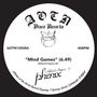 AOTN Disco Records, “Mind Games” (6.49), Roland Haynes & Phenix. Logo mit Phönix über einer Schallplatte., Single 12"