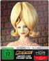 Texte: "ACK ACK ACK", "FSK ab 12 freigegeben", "Mars Attacks!", "Limitierte 2-Disc Steelbook-Edition", "4K Ultra HD + Blu-ray", "Inklusive HDR". 

Frau mit sehr hoher blonder Frisur., 1 Ultra HD Blu-ray und 1 Blu-ray Disc