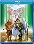 "The Wizard of Oz" in roter Schrift, vier Figuren: ein Löwe, ein Mädchen mit Hund, eine Vogelscheuche, ein Blechmann., 2 Blu-ray Discs