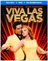 "VIVA LAS VEGAS" in Lichtern, Namen Elvis Presley und Ann-Margret darüber. Zwei Menschen tanzen in gelber Kleidung., 1 Blu-ray Disc, 1 DVD und 1 CD