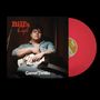 Text auf rotem Hintergrund: "Bill's Cafe", "Garret T.Willie". Mann mit Gitarre, Holzvertäfelung, Vinyl-Schallplatte., LP