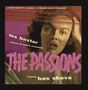Texte: "A HIGH FIDELITY adventure... a fabulous musical experience! Les Baxter conducts his original composition. THE PASSIONS featuring Bas Sheva." Im Hintergrund das Gesicht einer Frau mit geöffnetem Mund.