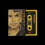 Text: "Hollelujah Holly Johnson" auf einer gelben Kassette. Links ein Gemälde eines Gesichts auf dem Cover., MC